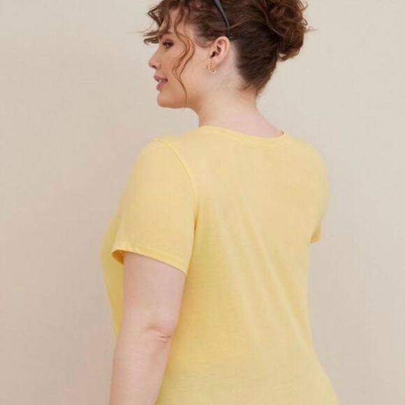 TORRID EVERYDAY TEE - SIGNATURE JERSEY SUNKISSED HEATHER
YELLOW - Picture 3 of 7